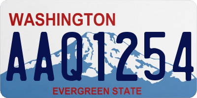 WA license plate AAQ1254