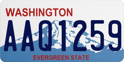 WA license plate AAQ1259
