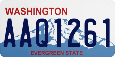 WA license plate AAQ1261