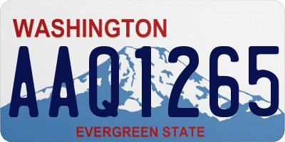 WA license plate AAQ1265