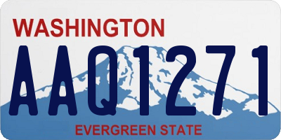 WA license plate AAQ1271