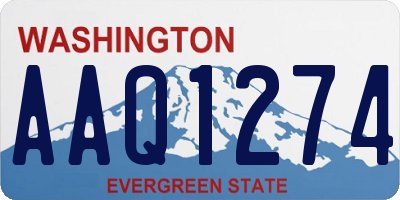 WA license plate AAQ1274
