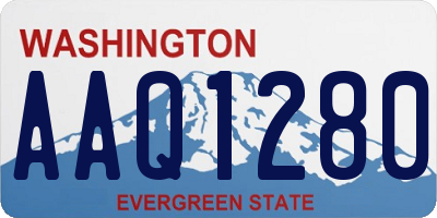 WA license plate AAQ1280