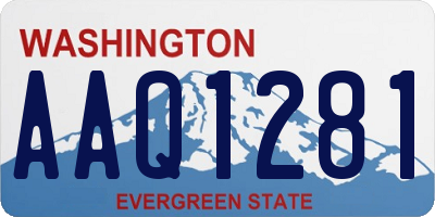 WA license plate AAQ1281
