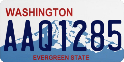 WA license plate AAQ1285