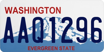 WA license plate AAQ1296