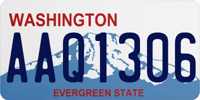 WA license plate AAQ1306