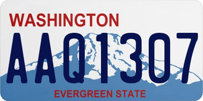 WA license plate AAQ1307