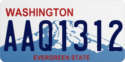 WA license plate AAQ1312