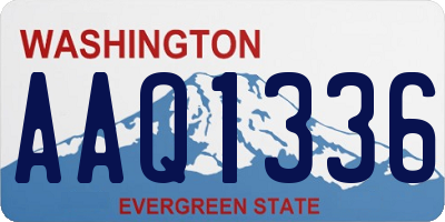 WA license plate AAQ1336
