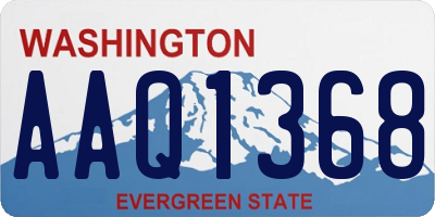 WA license plate AAQ1368
