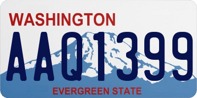 WA license plate AAQ1399