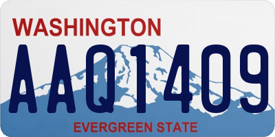 WA license plate AAQ1409