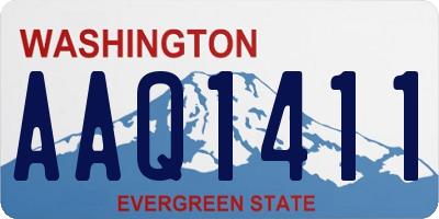 WA license plate AAQ1411