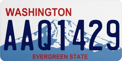 WA license plate AAQ1429