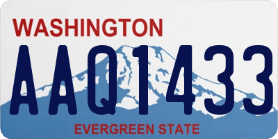 WA license plate AAQ1433