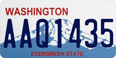 WA license plate AAQ1435