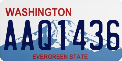 WA license plate AAQ1436
