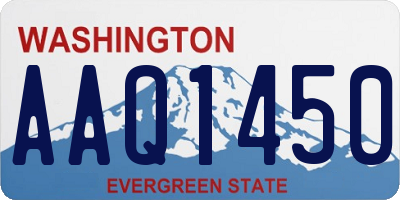 WA license plate AAQ1450