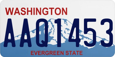 WA license plate AAQ1453