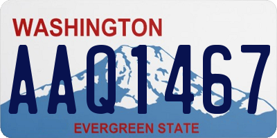 WA license plate AAQ1467