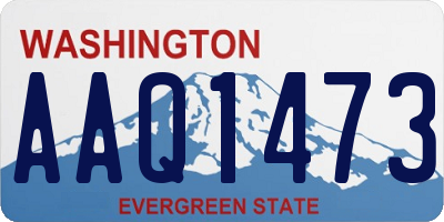 WA license plate AAQ1473