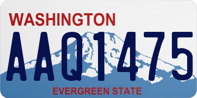 WA license plate AAQ1475