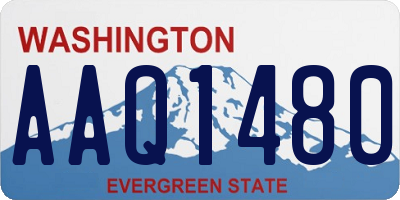 WA license plate AAQ1480