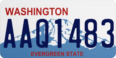 WA license plate AAQ1483