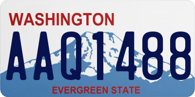 WA license plate AAQ1488