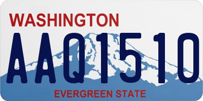WA license plate AAQ1510