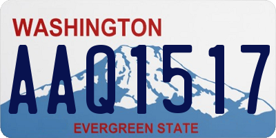 WA license plate AAQ1517