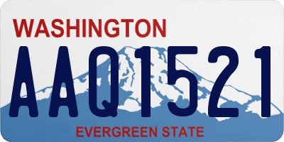 WA license plate AAQ1521