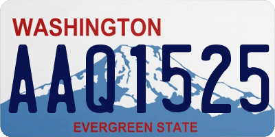 WA license plate AAQ1525