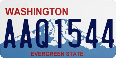 WA license plate AAQ1544