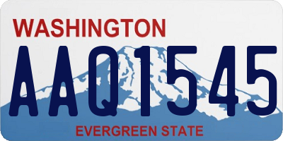 WA license plate AAQ1545