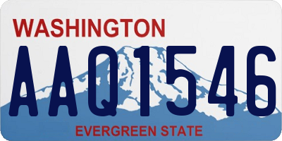 WA license plate AAQ1546