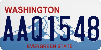 WA license plate AAQ1548