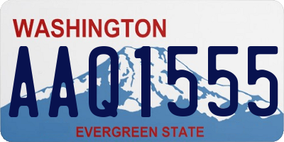 WA license plate AAQ1555