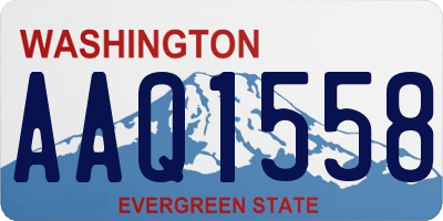 WA license plate AAQ1558