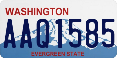WA license plate AAQ1585