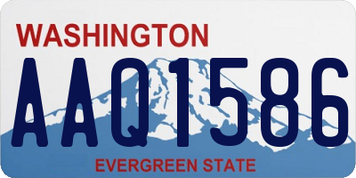 WA license plate AAQ1586