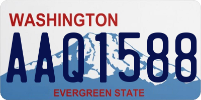 WA license plate AAQ1588