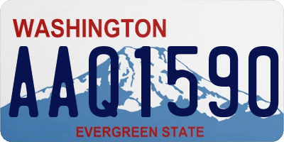 WA license plate AAQ1590