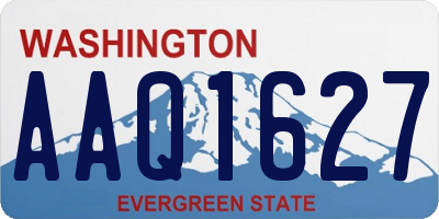 WA license plate AAQ1627