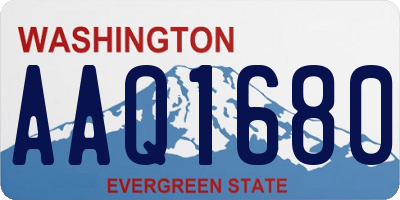 WA license plate AAQ1680