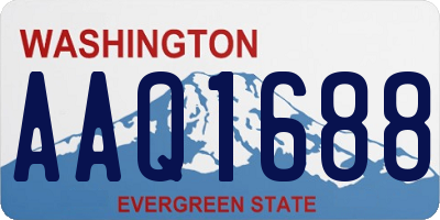 WA license plate AAQ1688