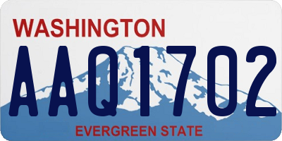 WA license plate AAQ1702