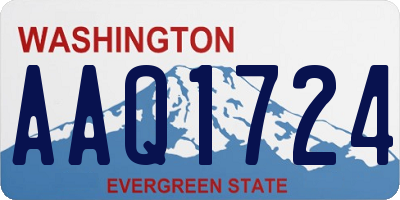 WA license plate AAQ1724