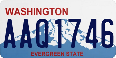 WA license plate AAQ1746